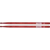 Nova by Vic Firth N2BR 2B drumstokken met houten tip, rood