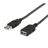 Valueline USB 2.0 USB A male - USB A female verlengkabel 2,00 m zwart
