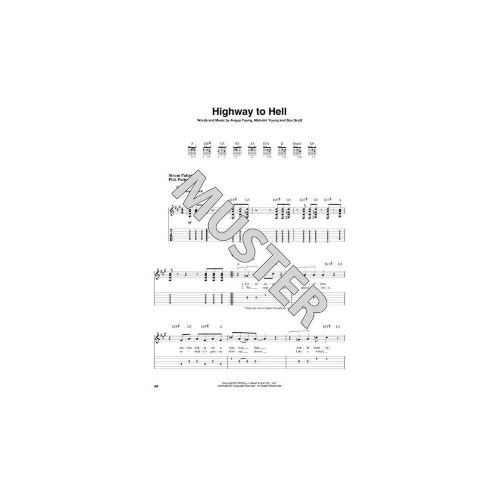 Hal Leonard AC/DC Easy Guitar songboek voor gitaar