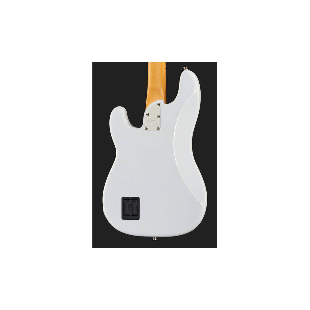 Fender American Ultra Precision Bass Arctic Pearl MN met koffer