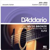 D'Addario EJ13 snarenset voor akoestische western gitaar