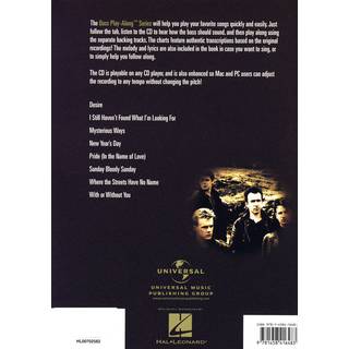 Hal Leonard Bass Play Along Volume 41 U2 Bass Guitar