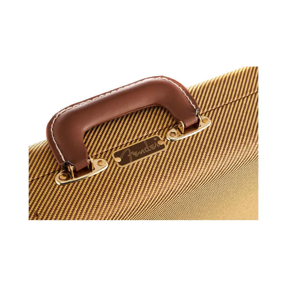 Fender G&G Deluxe Strat/Tele Hardshell Case Tweed Red Poodle Plush koffer voor Stratocaster en Telecaster