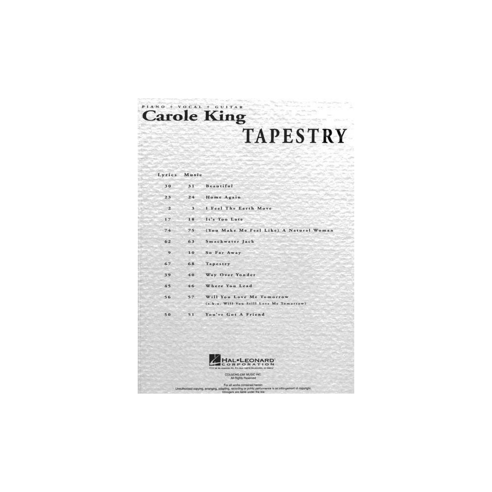 Hal Leonard Carole King Tapestry