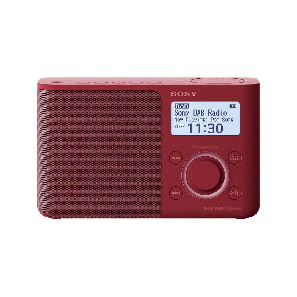 Sony XDR-S61DR draagbare digitale radio (rood)