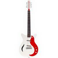 Danelectro '59M Spruce F-hole Red/White Pearl elektrische gitaar
