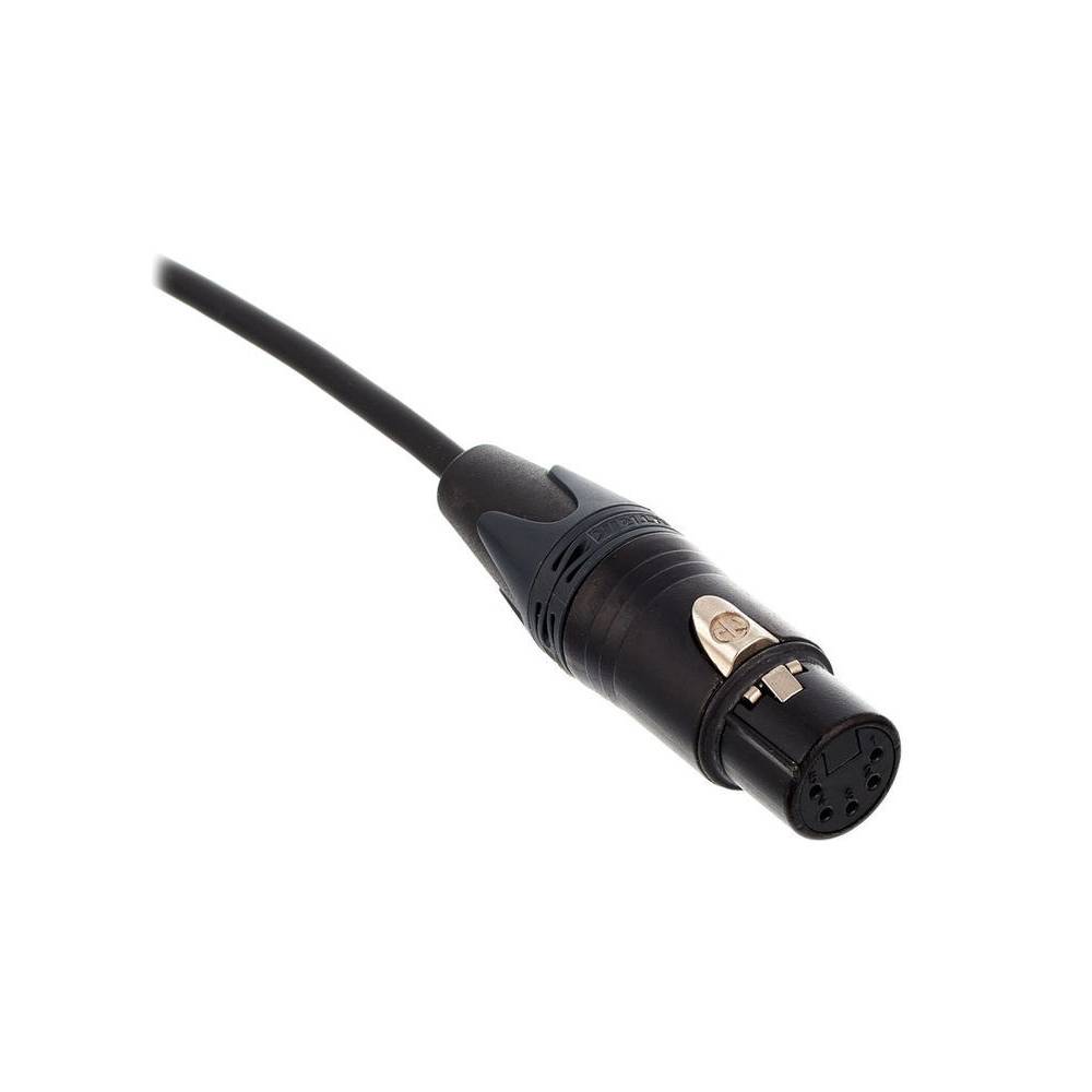 Cordial CDX5-1 DMX XLR male - XLR female 5-pins (3 aangesloten) lichtkabel 5m