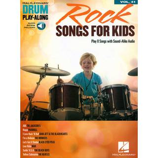 Hal Leonard Drum Play-along Rock songs for kids drumboek