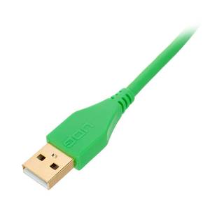 UDG U95001GR audio kabel USB 2.0 A-B recht groen 1m