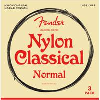 Fender 100 Nylon Tie End 3-pack snarenset voor klassieke gitaar