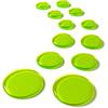 SlapKlatz Pro Refillz - Alien Green 12 gel pads in verschillende maten