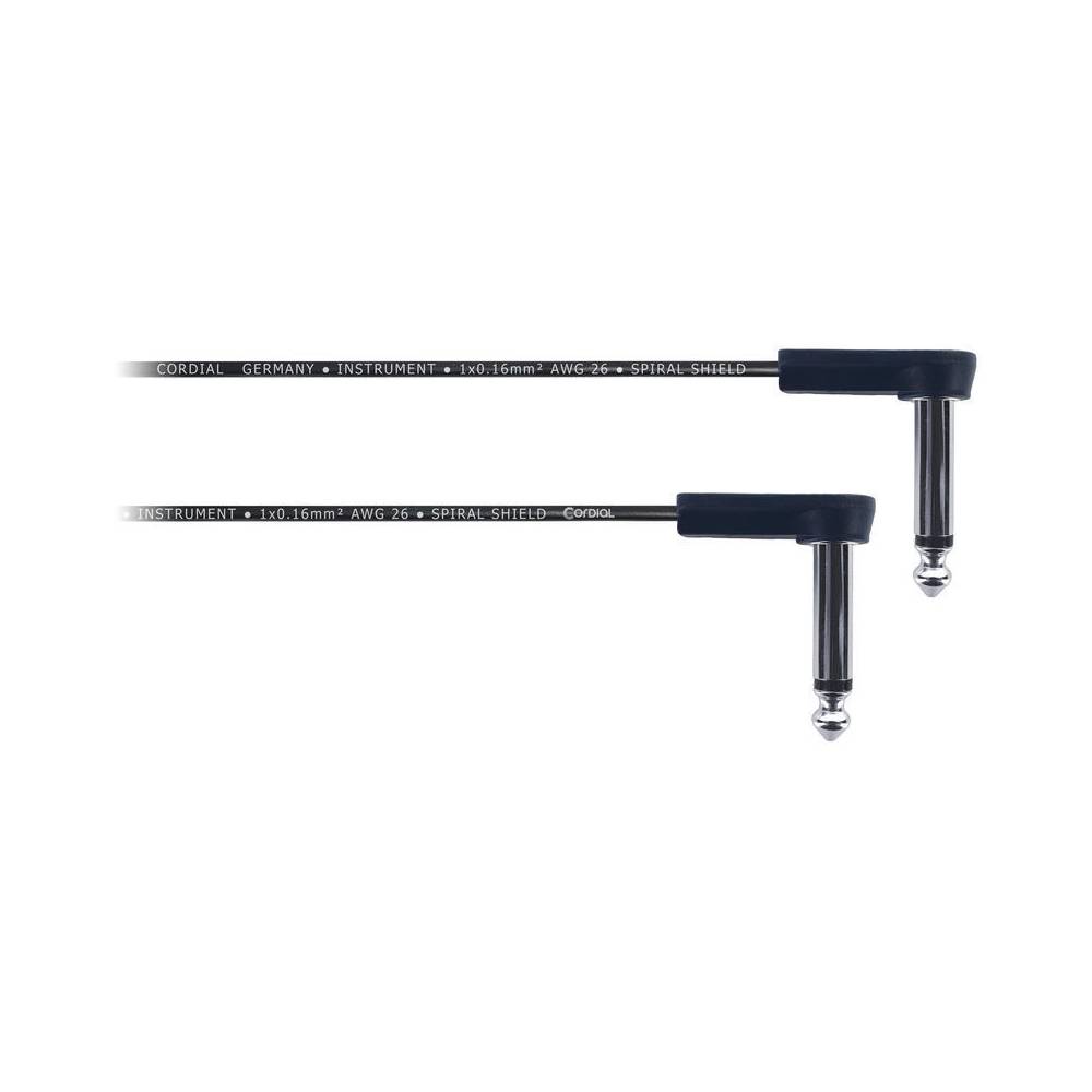 Cordial EI0.15RR Elements patch kabel plat 2x haakse 6.3mm TS jack - 15 cm