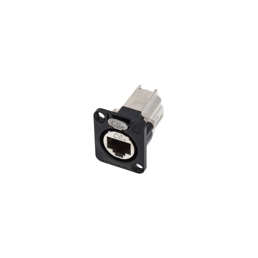 Neutrik NE8FDX-P6-B Ethernet CAT6E doorvoer chassisdeel zwart