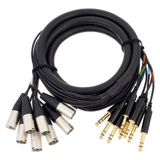 Cordial CML8-0MV3C Intro multikabel 8x XLR male - 8x 6.3mm TRS jack 3m