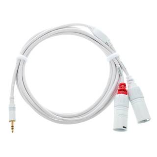 Cordial CFY1.5WMM-LONG-SNOW Intro verloopkabel 3.5mm TRS jack - 2x XLR 1.5m wit