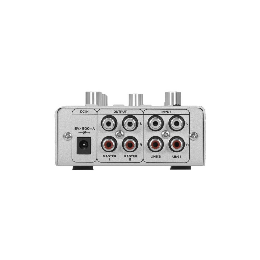 Omnitronic Gnome-202P Mini Mixer zilver