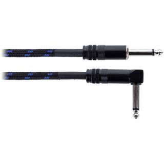 Cordial EI3PR-TWEED-BL Elements jack kabel 6.3 TS recht-haaks 3m tweed blauw