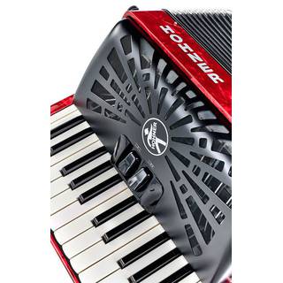 Hohner Bravo II 60 Rood, Silent Key accordeon
