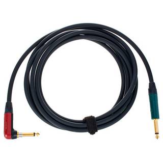 Cordial CRI3RP-SILENT ENCORE 6.3 TS jack silent haaks - 6.3 TS jack recht road kabel 3m