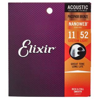 Elixir 16027 Acoustic Phosphor Bronze Nanoweb Light 11-52