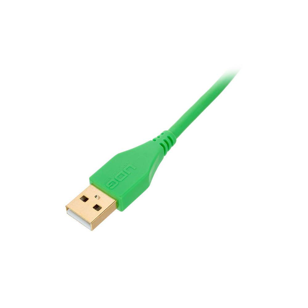 UDG U95001GR audio kabel USB 2.0 A-B recht groen 1m