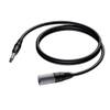 Procab CAB724 XLR male - jack 6.3mm male stereo 1.50 meter