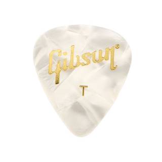 Gibson APRW12-74T plectrums Pearloid White Picks 12-pack thin
