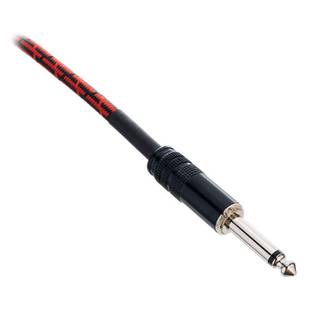 Cordial EI5PP-TWEED-RD Elements instrumentkabel 6.3 TS jack recht 5m tweed rood