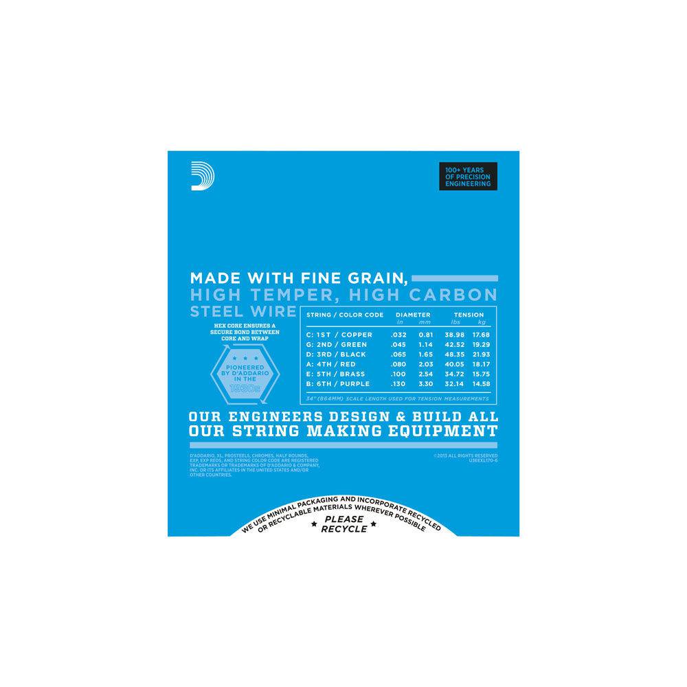 D'Addario EXL170-6 snarenset 6-snarige elektrische basgitaar