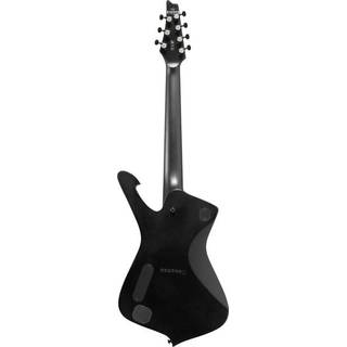Ibanez Iron Label Iceman ICTB721-BKF Black Flat 7-snarige elektrische gitaar met gigbag