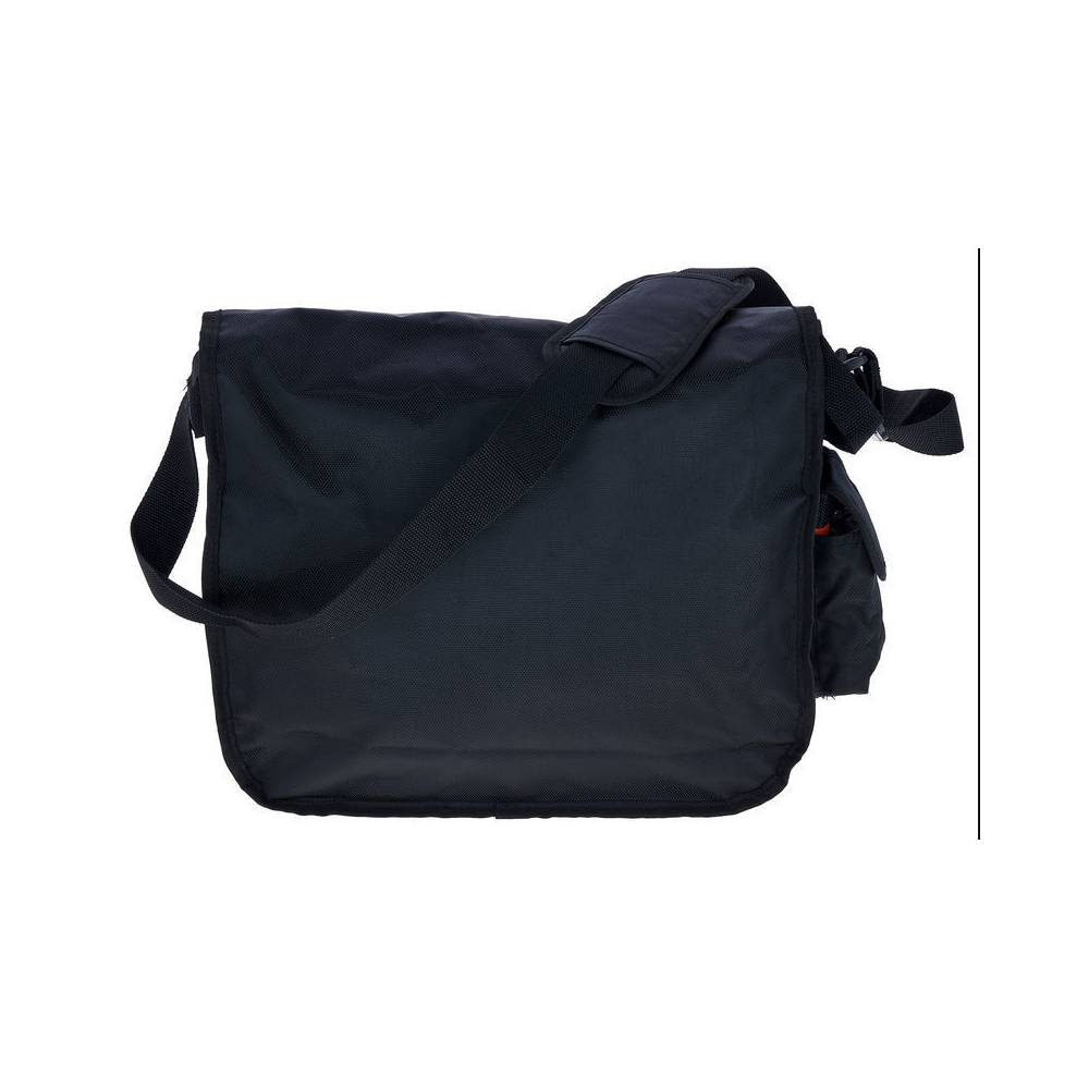 Ultimate CourierBag  Black, Orange inside