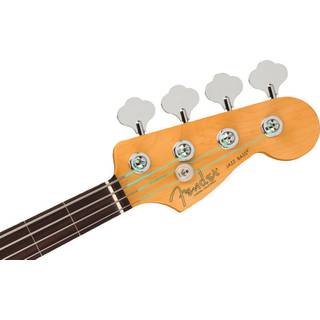 Fender American Professional II Jazz Bass FL Dark Night RW fretloze elektrische basgitaar met koffer