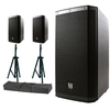 Electro-Voice ZLX-12P set + speakerstandkit