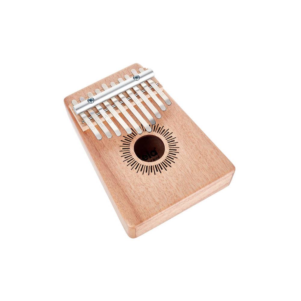 Sela SE 240 Kalimba Mahogany 10 Natural met beschermhoes