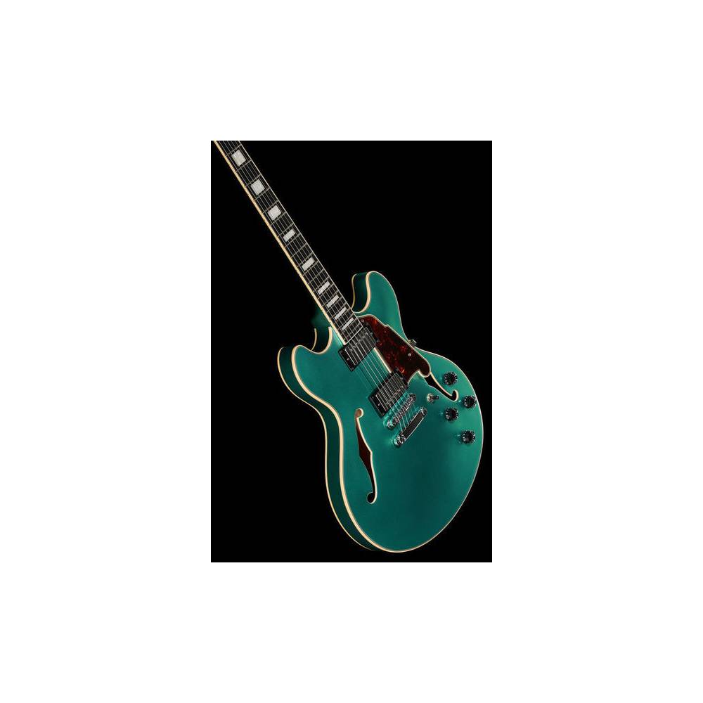 D'Angelico Premier DC Ocean Turquoise F Holes Stopbar