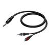 Procab CAB719 jack male stereo - 2x RCA male 1.50 meter
