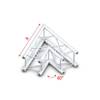 Showtec PQ30 Vierkant truss 002 hoek 60g