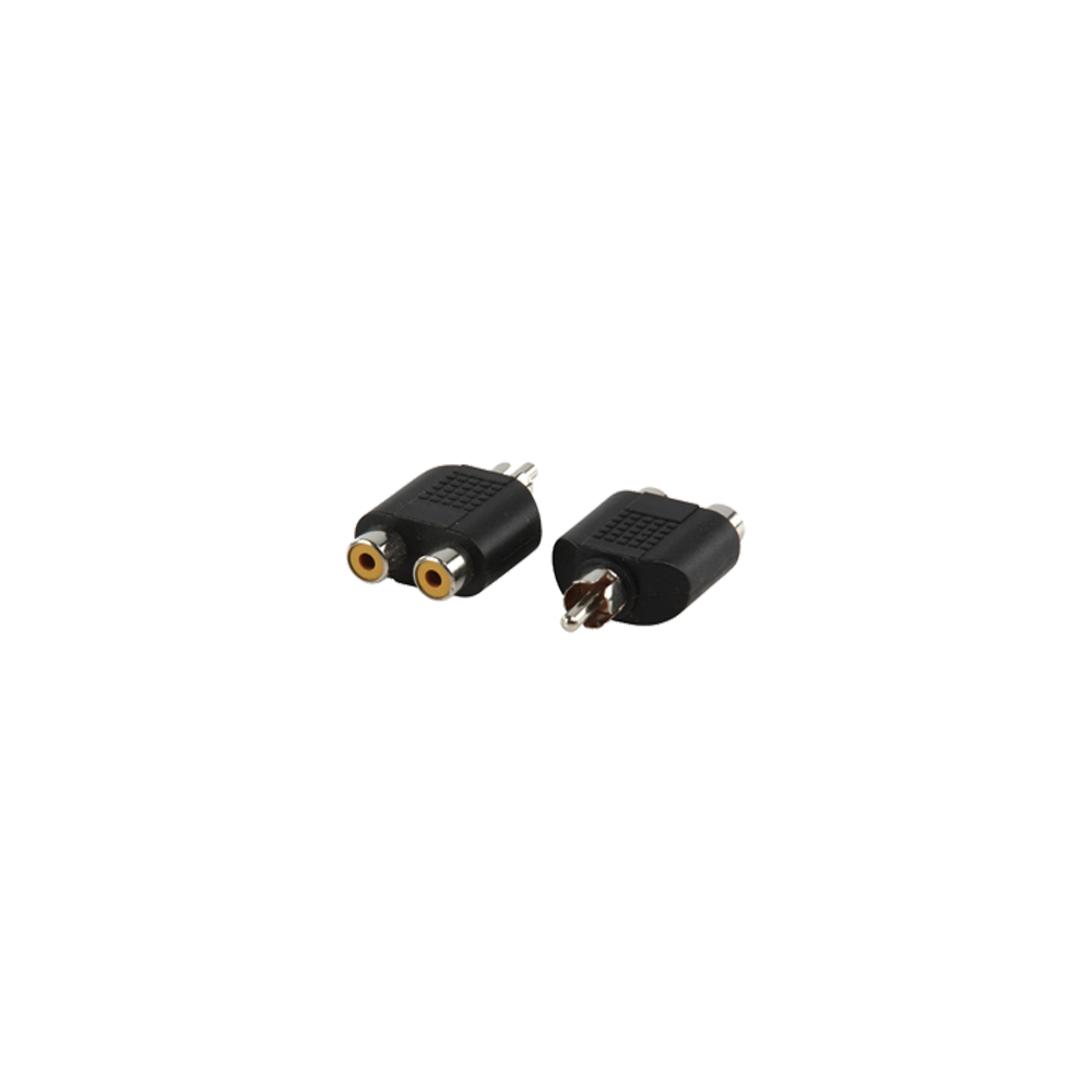 Valueline AC-016 gold Adapter RCA - 2x RCA female
