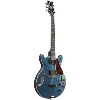 Ibanez AMH90 Artcore Expressionist Prussian Blue Metallic semi-akoestische gitaar