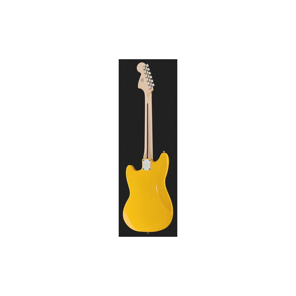 Squier FSR Bullet Mustang HH Competition Graffiti Yellow with Black Stripes elektrische gitaar