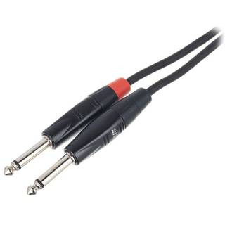 Cordial CFU1.5PP 2x 6.3 monoJack - 2x 6.3 monoJack kabel 1.5 m