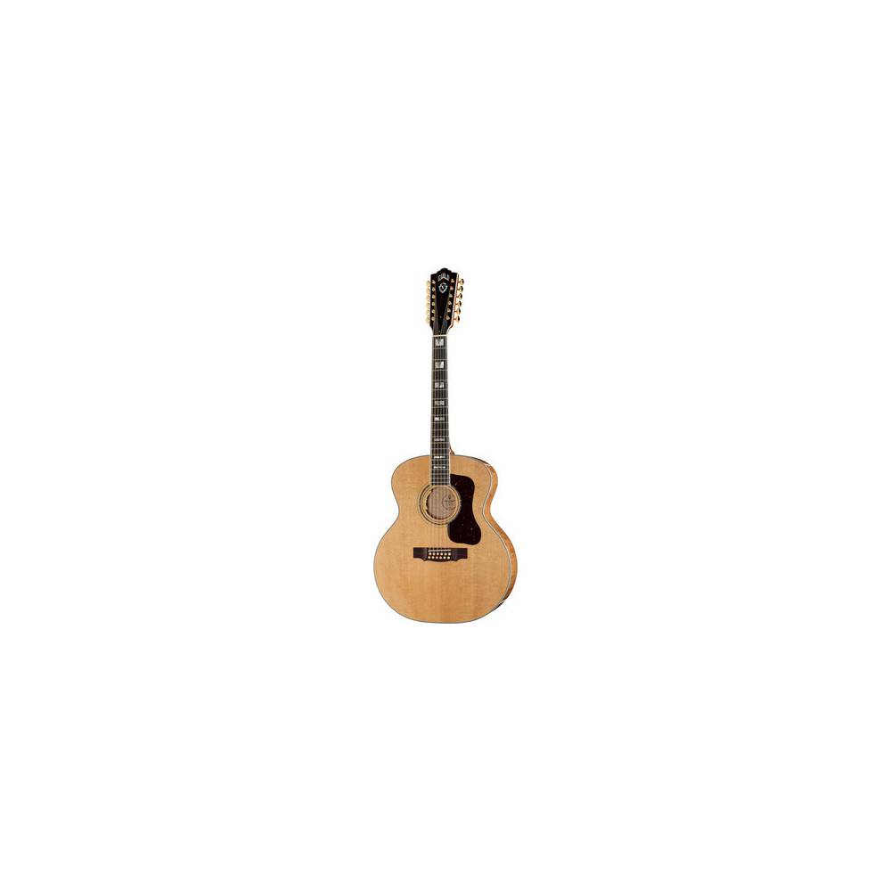 Guild F-512E Maple Blonde elektrisch-akoestische 12-snarige gitaar met koffer
