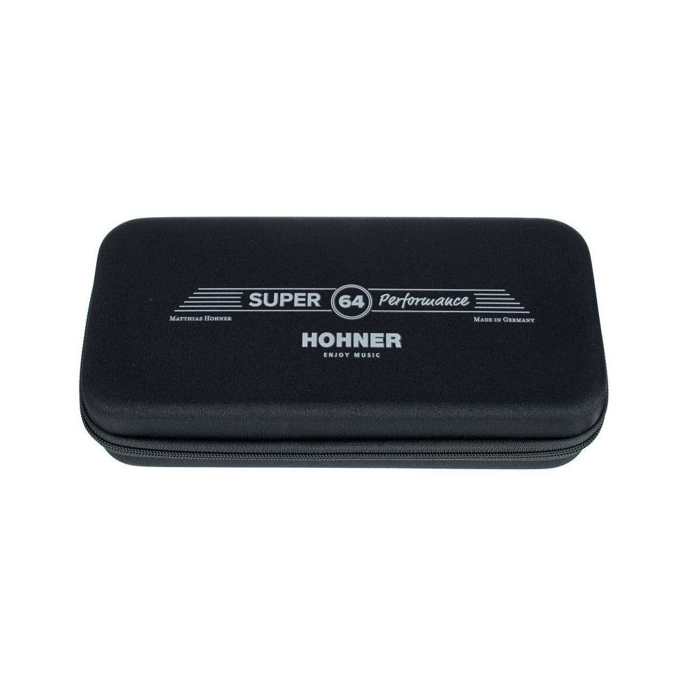 Hohner Super 64 chromatische mondharmonica met etui