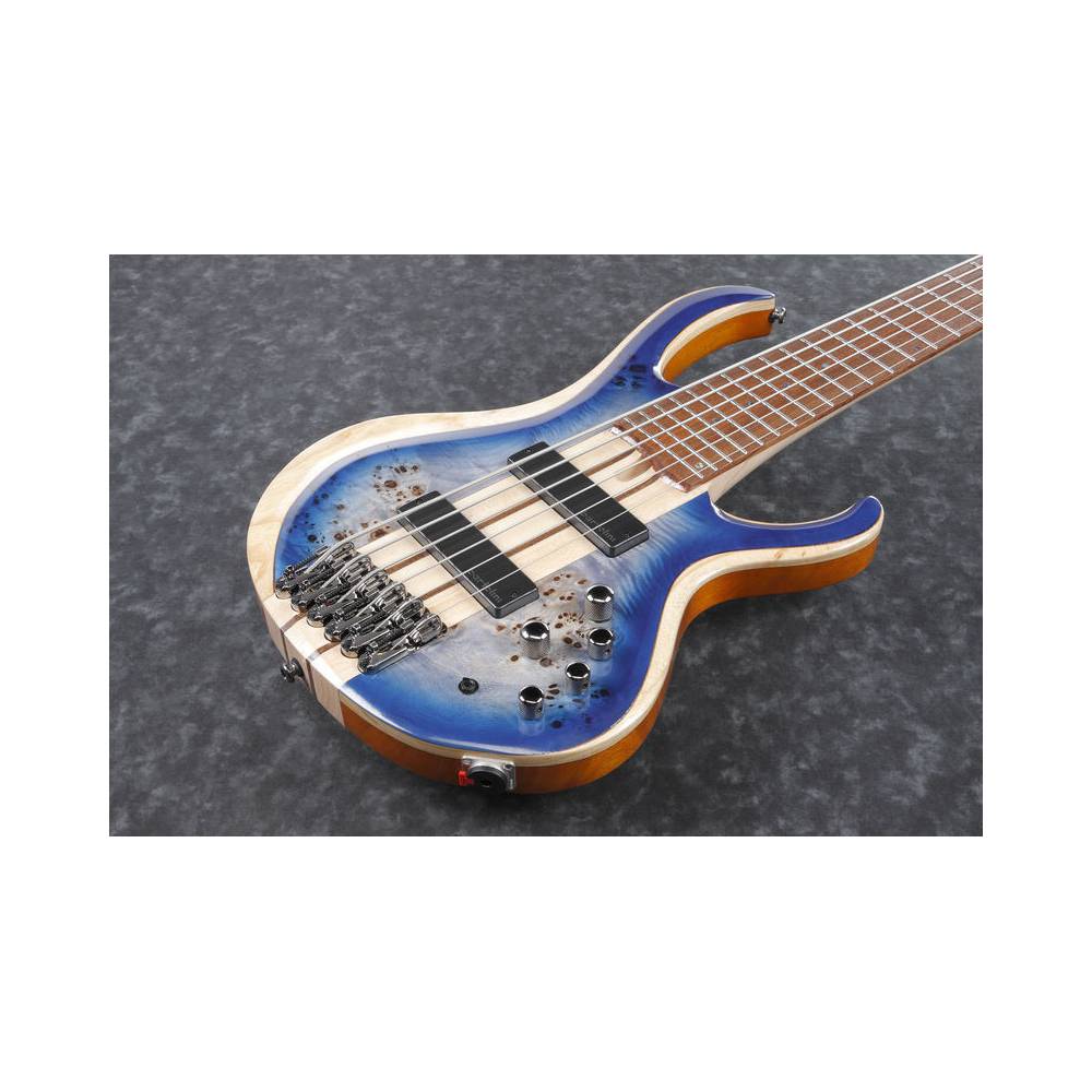 Ibanez BTB846-CBL Cerulean Blue Burst Low Gloss 6-snarige elektrische basgitaar