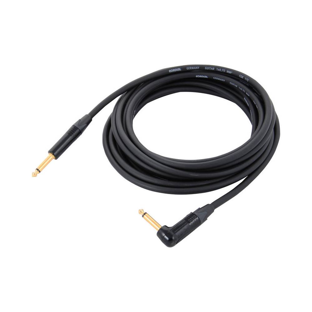 Cordial CSI6PR-175 ENCORE 6.3 TS jack haaks - 6.3 TS jack recht instrumentkabel 6m