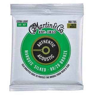 Martin Strings MA170S Authentic Acoustic Silked 80/20 Bronze