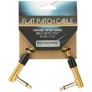 RockBoard Tweed Series Flat Patch Cable Vintage 10 cm