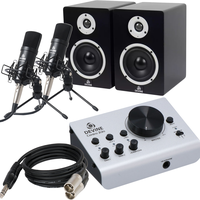 Devine Centro 2i2o recording bundle - monitoren, kabels en 2x microfoons