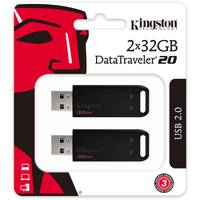 Kingston DataTraveler 20 2x 32GB USB 2.0 geheugen stick