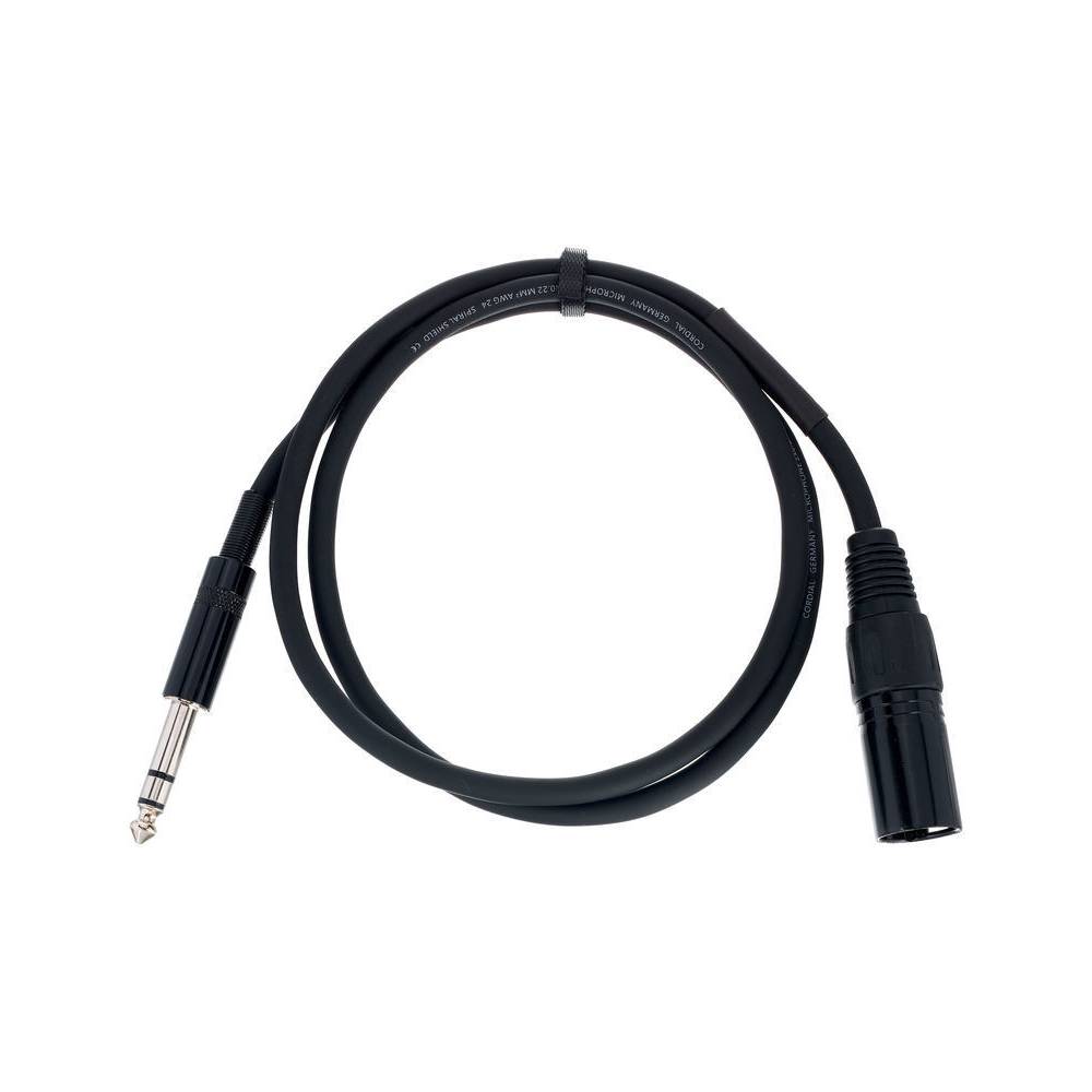 Cordial EM1MV Elements verloopkabel XLR male - 6.3mm TRS jack 1m
